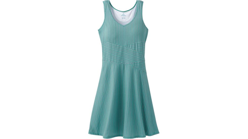 prAna Amelie Dress - Women's -Aquamarine Parade-X-Small