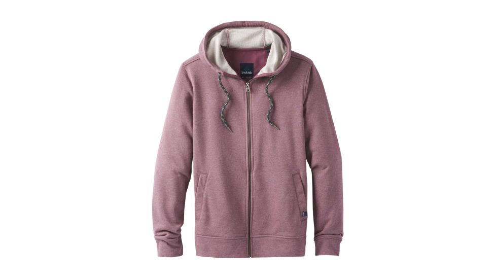 prAna Asbury Full Zip Hood Mens, Thistle Heather, Medium, M21181325-THHT-M