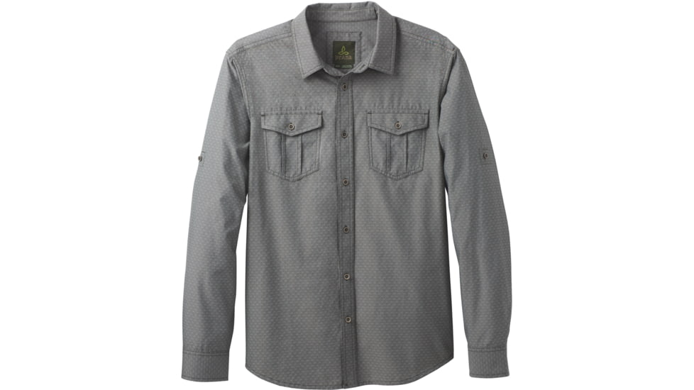 prAna Ascension Long Sleeve Shirt - Men's-Dark Olive-Medium