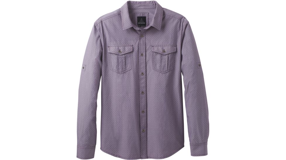 prAna Ascension Long Sleeve Shirt - Men's-Dark Plum-Large
