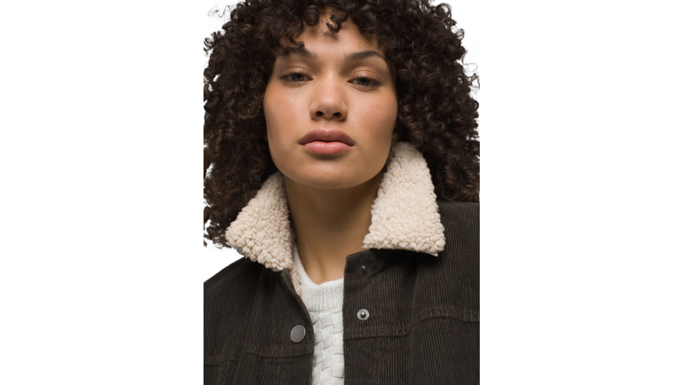 prAna Ashland Cord Jacket - Womens, Black Olive, Extra Small, 1973941-300-XS