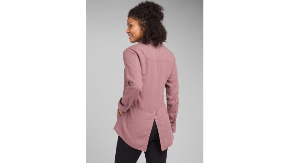 prAna Aster Tunic - Womens, Dark Mauve, Large, W23190952-DKMA-L