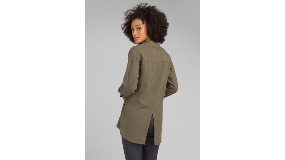 prAna Aster Tunic - Womens, Rye Green, Extra Large, W23190952-RYGR-XL