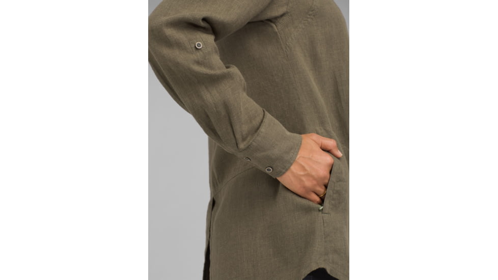 prAna Aster Tunic - Womens, Rye Green, Extra Large, W23190952-RYGR-XL