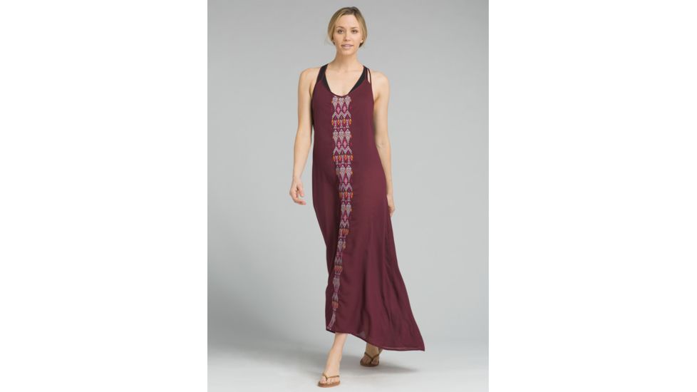 prAna Autumn Swim Cover Dress - Women's, Black Cherry, Large, W33181087-BKCY-L