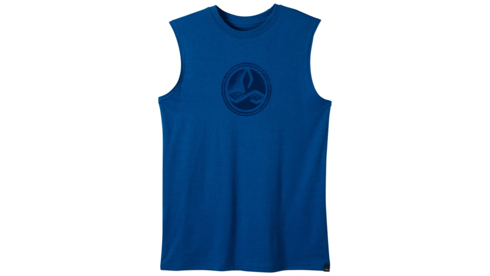 prAna Badge Sleeveless Tee - Men's-Classic Blue-Small