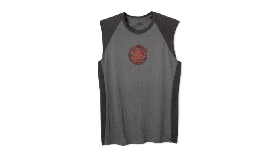 prAna Bamboo Sleeveless Tee - Men's-Charcoal-Small