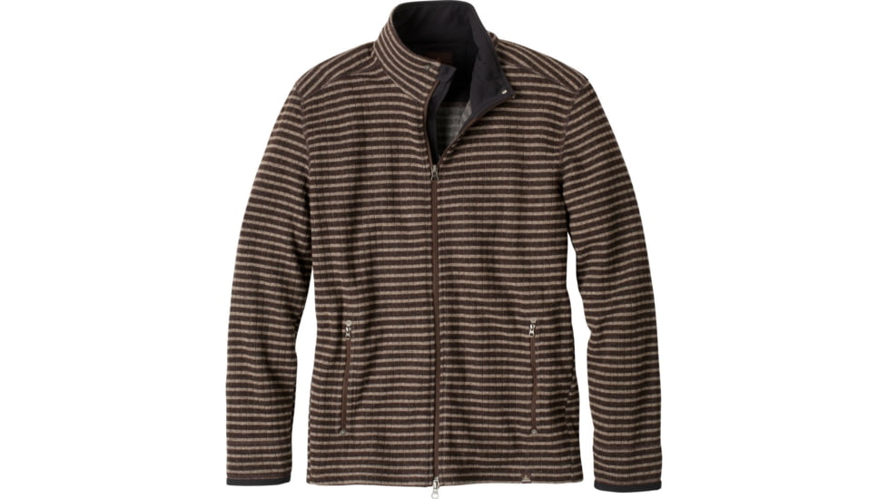 prAna Barclay Sweater - Men's-Brown Stripe-Large