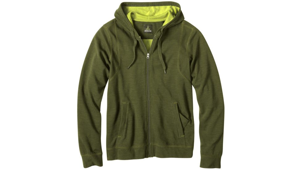 prAna Barringer Full Zip - Men's-Dark Olive-X-Large