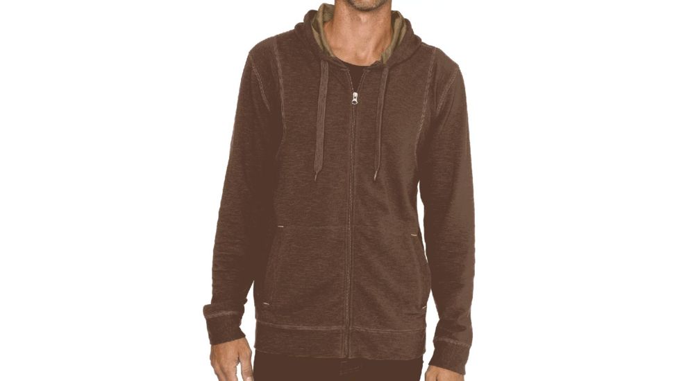 prAna Barringer Full Zip - Men's-Grey Blue-Small