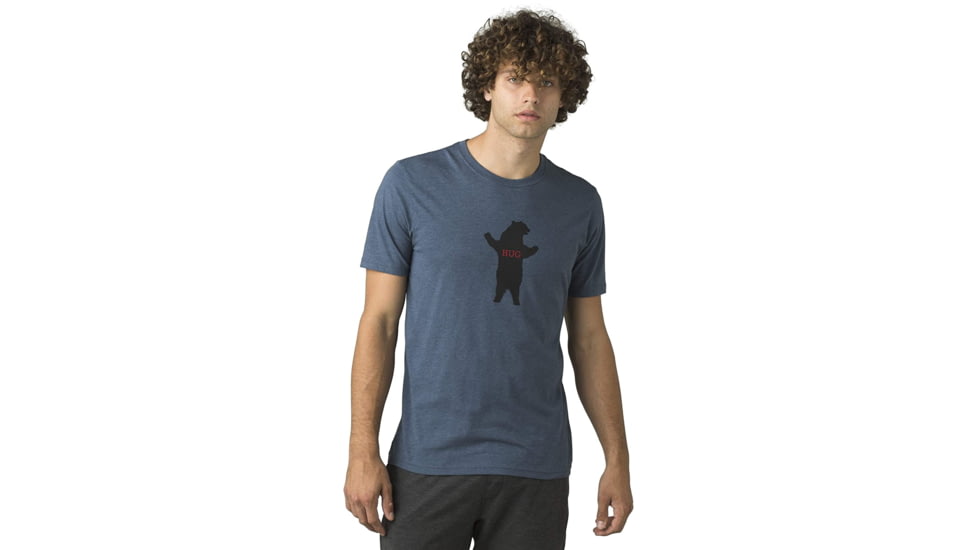 prAna Bear Squeeze Journeyman T-Shirt - Men's, Medium, Denim Heather, 1966311-401-SL-M