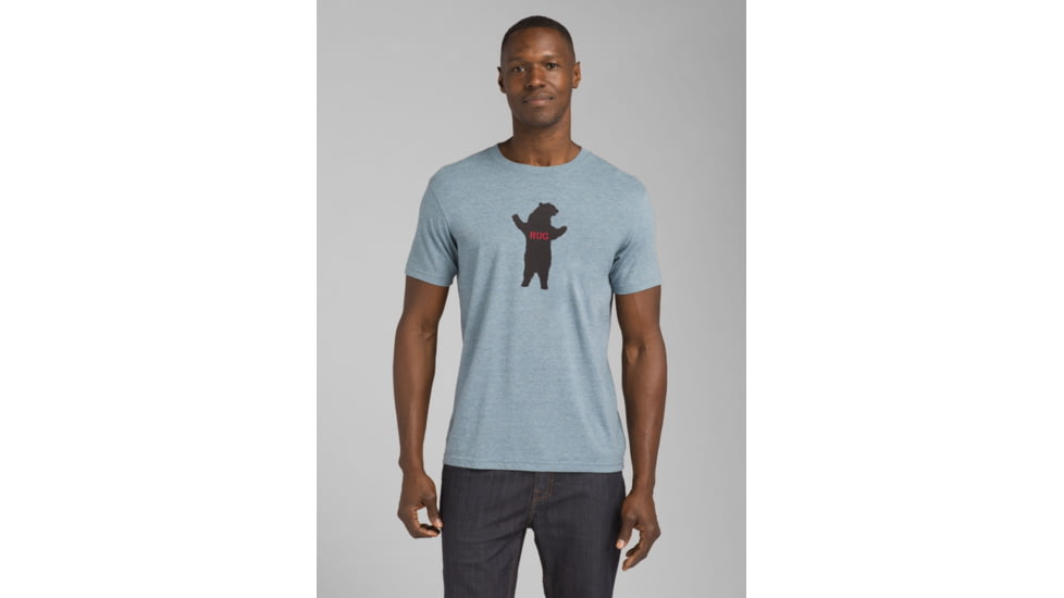 prAna Bear Squeeze Journeyman Tee - Mens, Blue Note Heather, Small, M13191530-BNHT-S