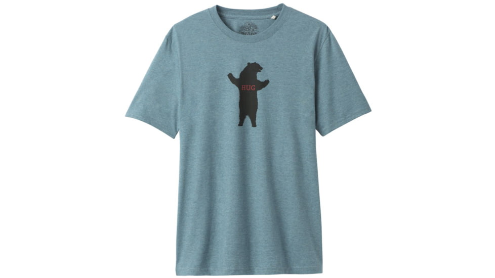 prAna Bear Squeeze Journeyman Tee - Mens, Blue Note Heather, Small, M13191530-BNHT-S