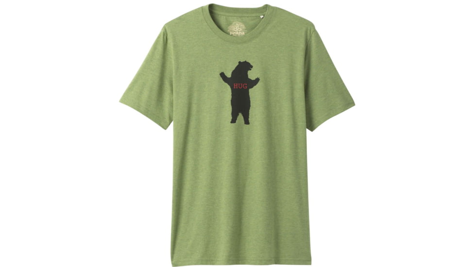 prAna Bear Squeeze Journeyman Tee - Mens, Matcha Heather, Medium, M13191530-MCHT-M