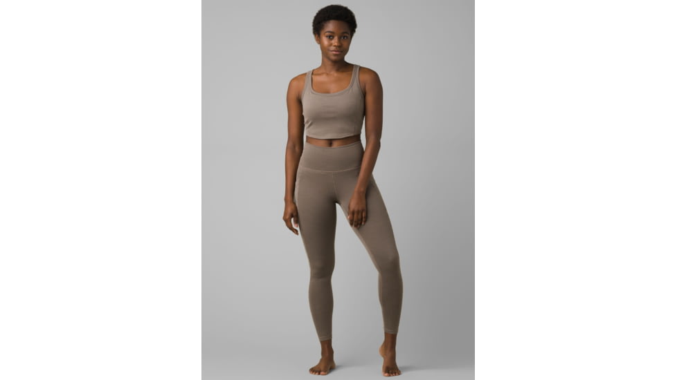 prAna Becksa 7/8 Legging Pants, Mink Heather, Large, W41180589-MNHT-L