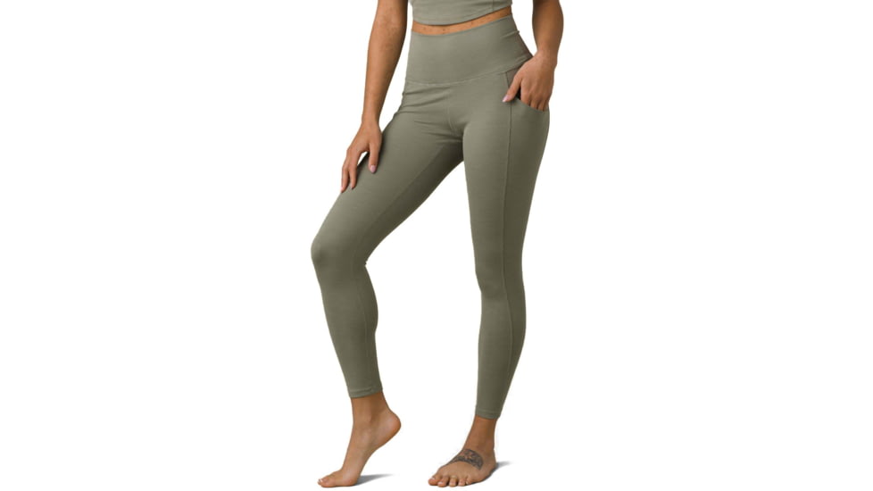 prAna Becksa 7/8 Legging Pants, Sage Heather, Large, W41180589-SAHR-L