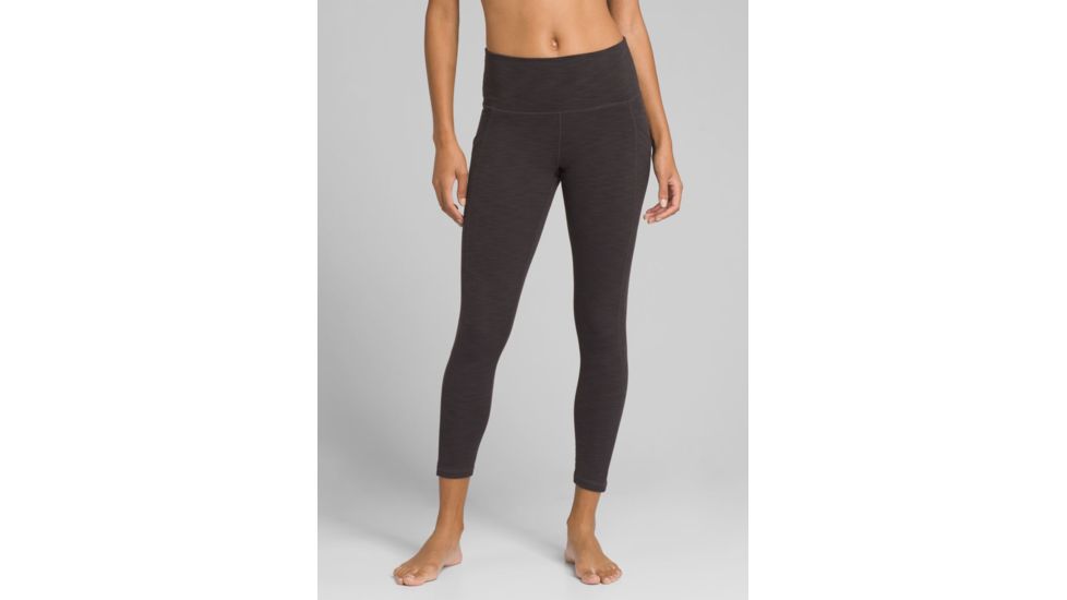 prAna Becksa 7/8 Legging - Womens, Black Heather, Small, W41180589-BKHT-S