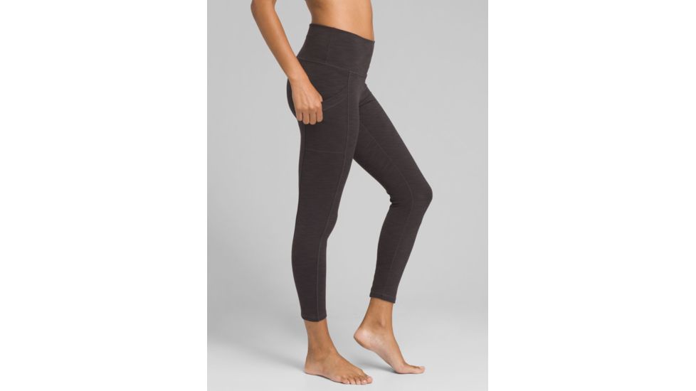 prAna Becksa 7/8 Legging - Womens, Black Heather, Small, W41180589-BKHT-S