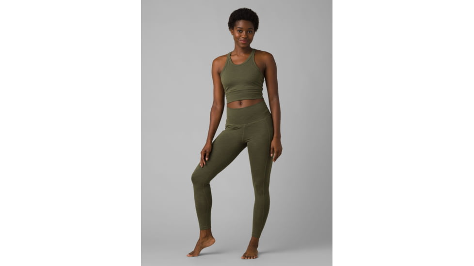 prAna Becksa 7/8 Legging - Women's, Small, Cargo Green Heather, W41180589-301-S