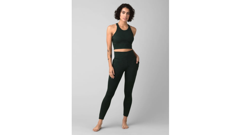 prAna Becksa 7/8 Legging - Womens, Deep Pine Heather, Medium, W41180589-302-M