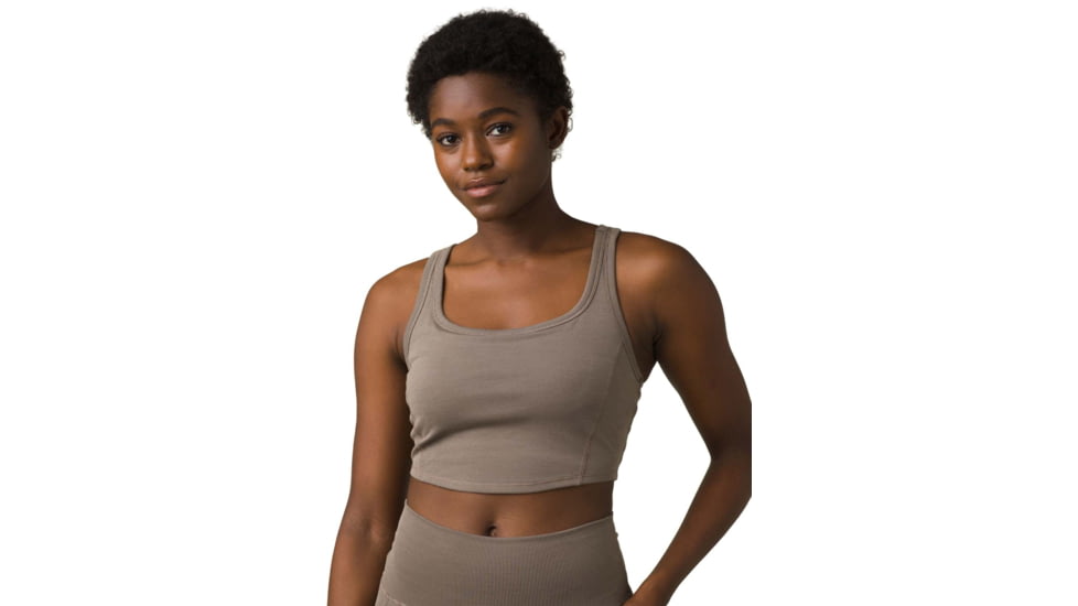 prAna Becksa Bralette, Mink Heather, Medium, W11190788-MNHT-M