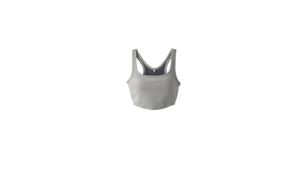 prAna Becksa Bralette, Silver Spray Heather, Large, W11190788 -041-L