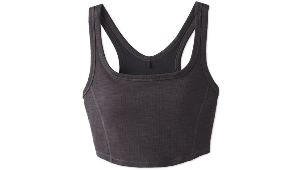 prAna Becksa Bralette - Women's, Black Heather, Medium, W11190788-BKHT-M