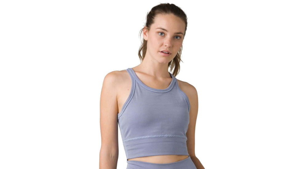 prAna Becksa Bralette - Womens, Morning Glory Heather, XS, 1970491-500-XS