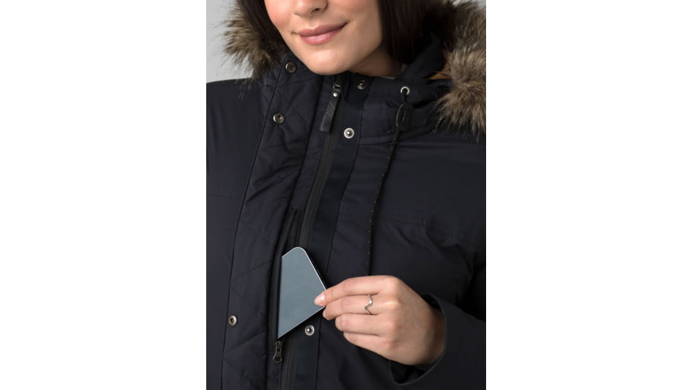 prAna Betania Long Jacket - Women's, Extra Small, Black, 1962321-001-XS