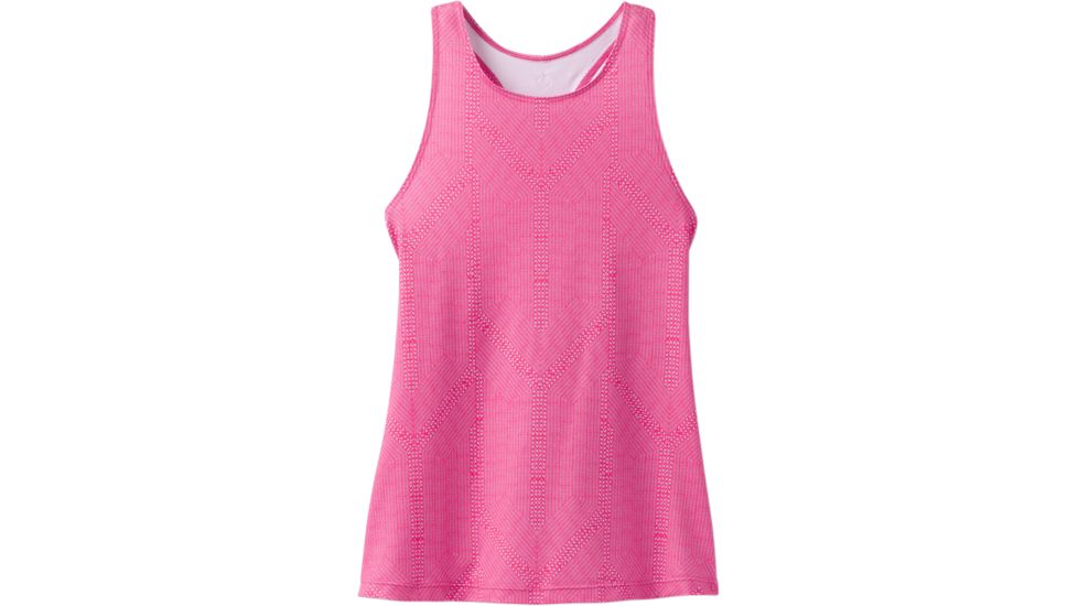 prAna Boost Printed Top - Women's -Cosmo Pink Serenity-Small