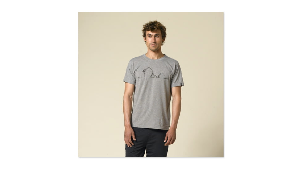 prAna Boulder Heathered Tee - Men's-Khaki-Small