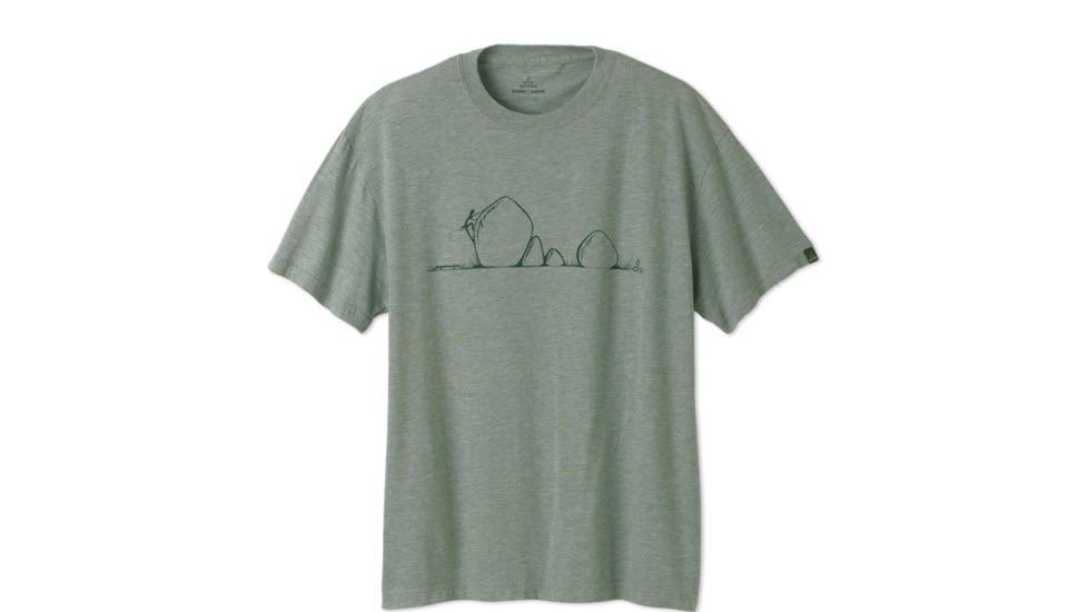 prAna Boulder Heathered Tee - Men's-Moss-Small