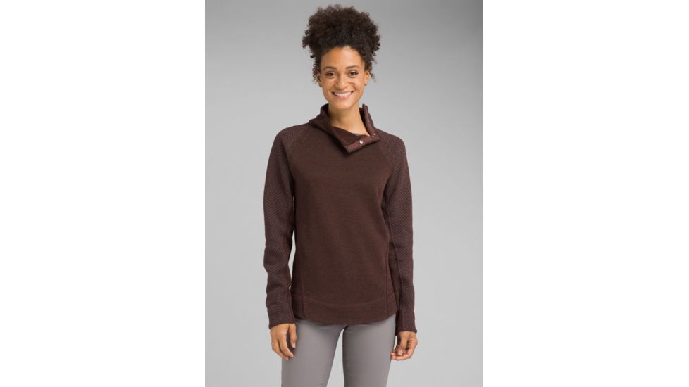 prAna Brandie Sweater - Womens, Cocoa Heather, Extra Small, W23180549-CZHT-XS