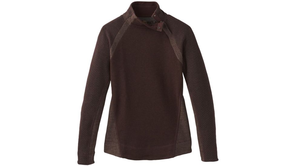 prAna Brandie Sweater - Womens, Cocoa Heather, Extra Small, W23180549-CZHT-XS
