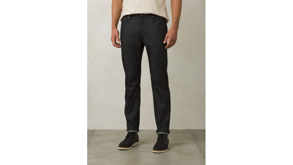 Prana Bridger Jean Mens, Black, 33 Waist, Short Inseam, M4BD30315-BLK-33