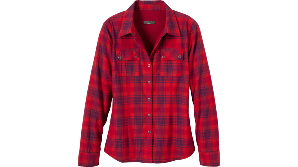 prAna Bridget Lined Shirt - Women's-Scarlet-Large