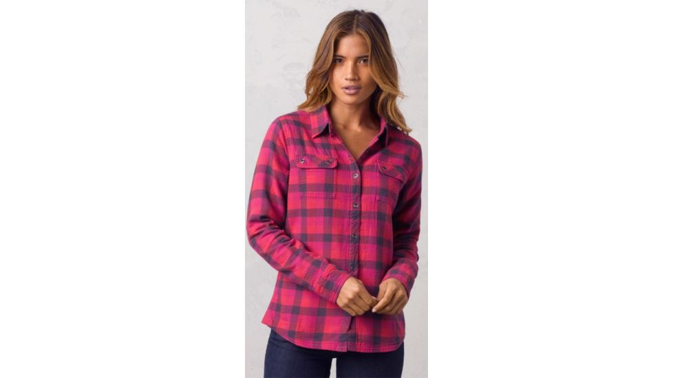 prAna Bridget Lined Shirt - Women's-Deep Fuchsia-Small