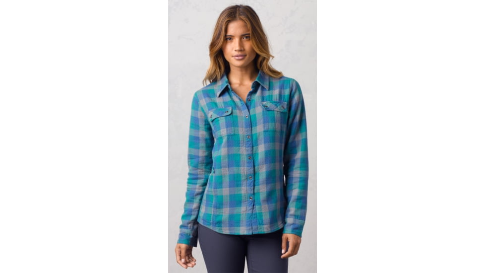 prAna Bridget Lined Shirt - Women's-Tidal Teal-Medium