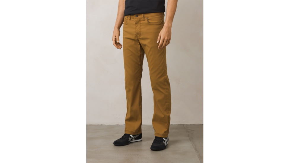 Prana Brion Men's Pant, 34in Inseam, Dark Ginger, 28 M4BN34312 - DKGI-28