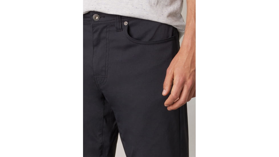 Prana Brion Pant Mens, Black, 28 Waist, Short Inseam, M4BN30312-BLK-28