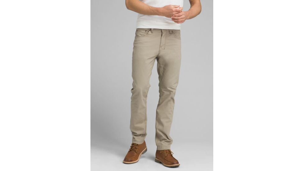 prAna Brion Pant - Mens, Dark Khaki, 28 Waist, Extra Long Inseam, M4BN36312-DKKH-28