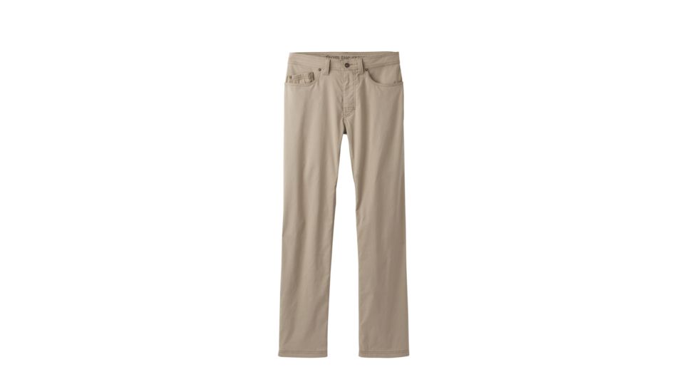 prAna Brion Pant - Mens, Dark Khaki, 28 Waist, Extra Long Inseam, M4BN36312-DKKH-28