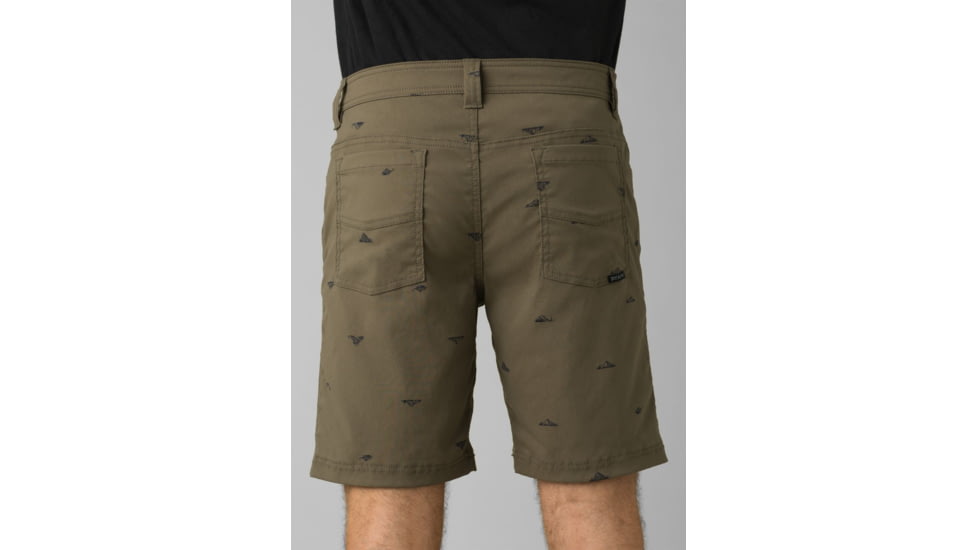 prAna Brion Short 11 Inseam Shorts, Slate Green Crux Rock, 33, M3BN11117-SGCR-33