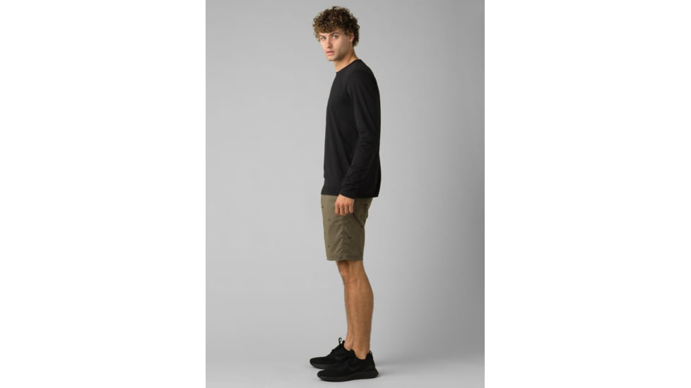 prAna Brion Short 11 Inseam Shorts, Slate Green Crux Rock, 33, M3BN11117-SGCR-33