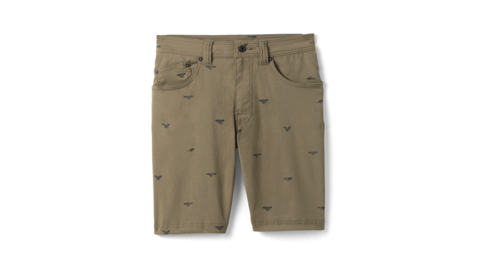 prAna Brion Short 11 Inseam Shorts, Slate Green Crux Rock, 33, M3BN11117-SGCR-33