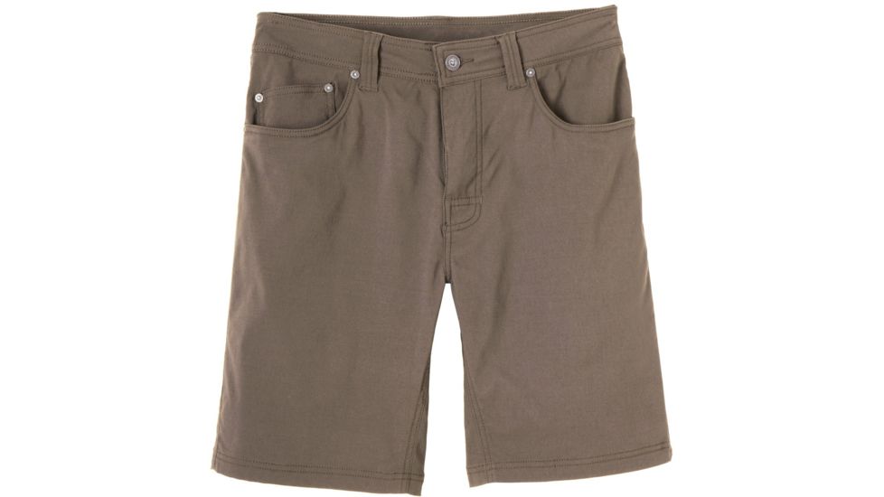 prAna Mens Brion Short, 11in Inseam, Mud, 36, M3BN11117-MUD-36