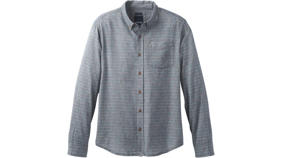 prAna Broderick Long Sleeve Shirt - Men's-Nautical-Medium