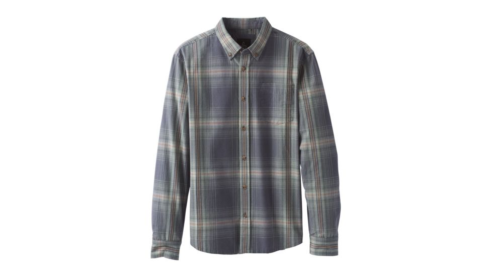 prAna Broderick Long Sleeve Shirt - Men's, Coal, X-Large, M23170452-COAL-XL