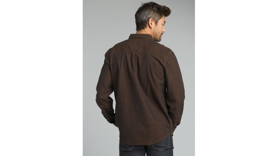 prAna Broderick Long Sleeve Shirt - Mens, Wedged Wood, Medium, M23170452-WDWO-M