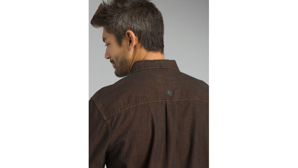 prAna Broderick Long Sleeve Shirt - Mens, Wedged Wood, Medium, M23170452-WDWO-M